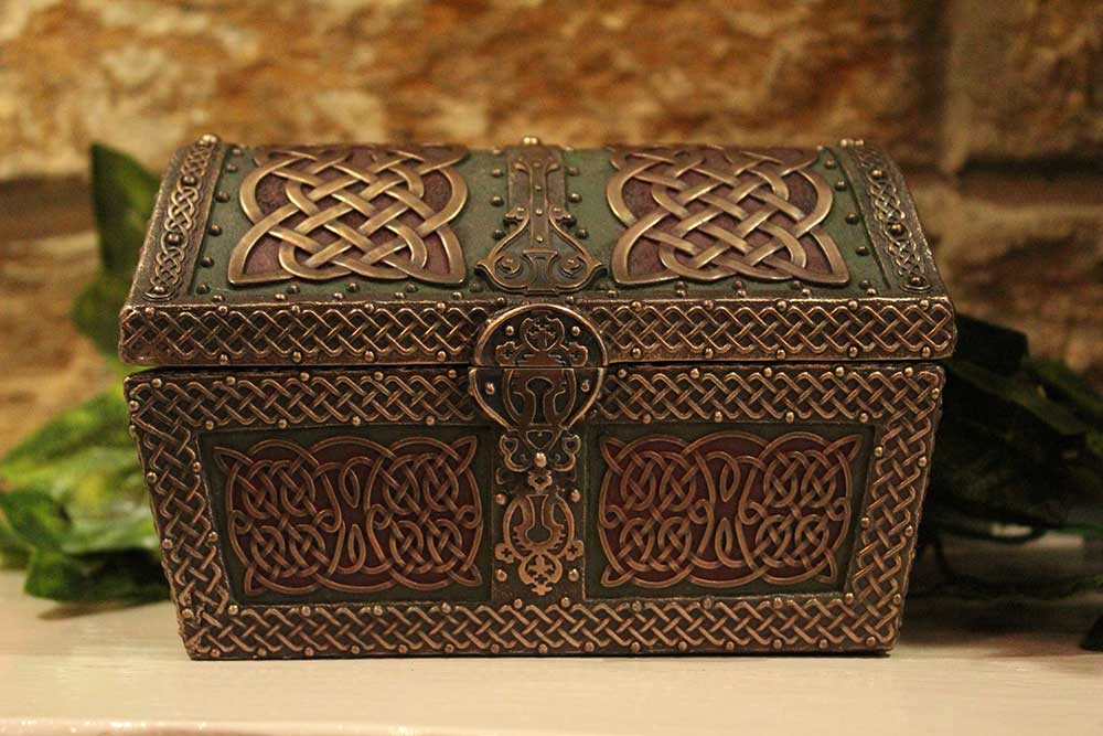 Celtic Treasure Chest Trinket Box Tinkerbells Emporium