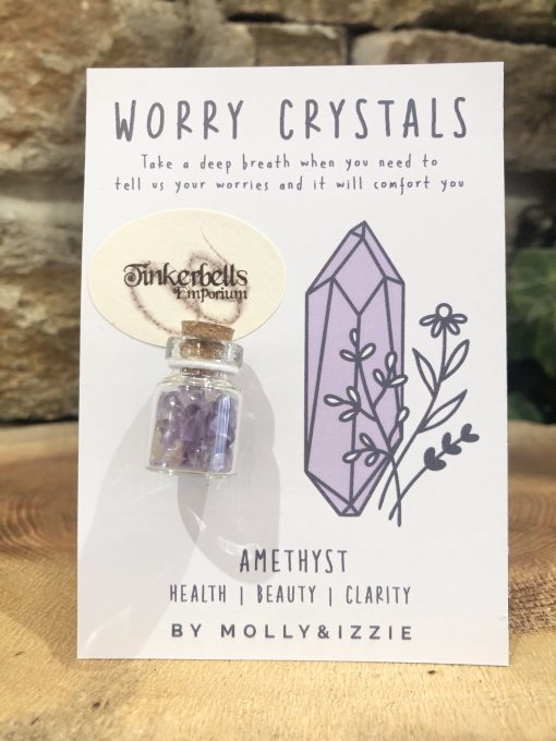 Worry Crystals Mini Chip Bottle - Amethyst