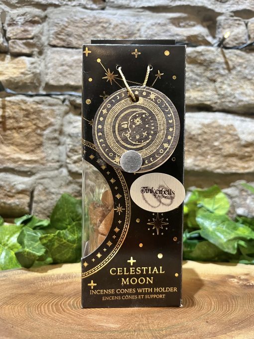 Celestial Moon Incense Cones With Holder