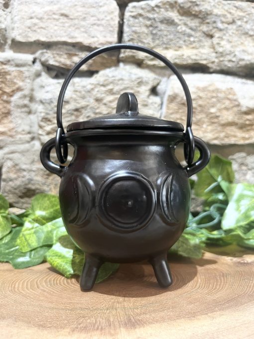 Cast Iron Black Cauldron 12cm