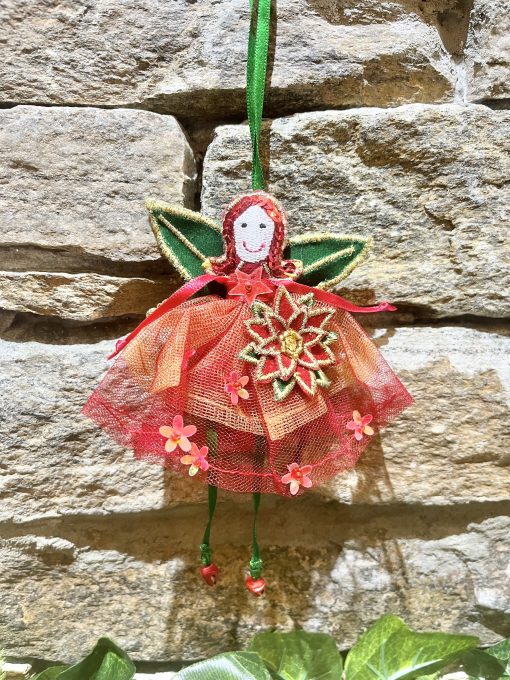 Christmas Wishing Fairy Poinsettia