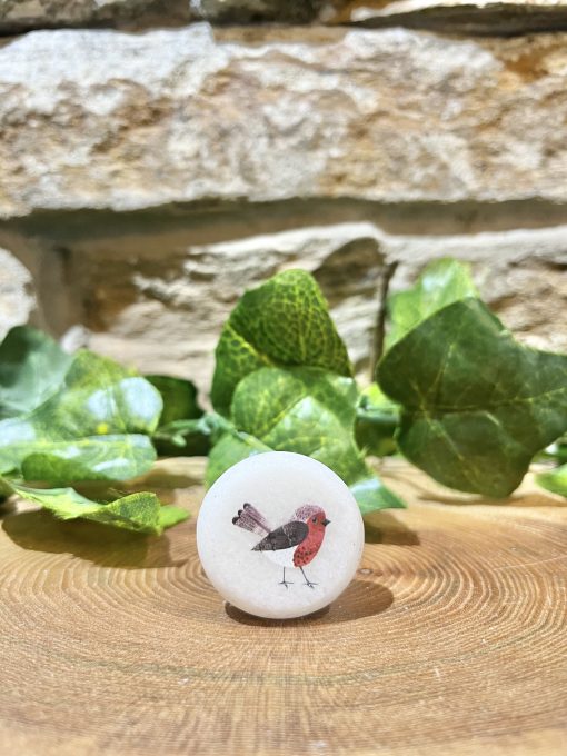 Little Robin Pebble in Bag