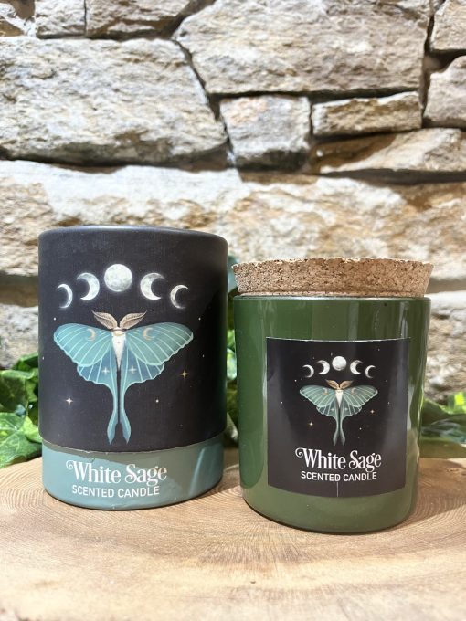 Luna Moth White Sage Candle