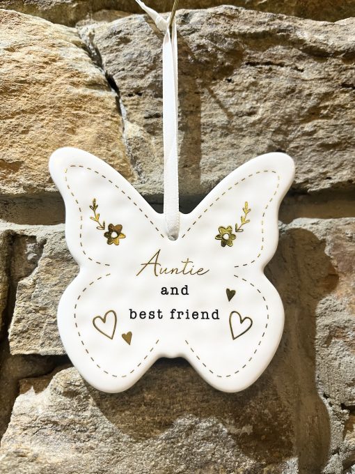 Auntie Ceramic Butterfly Hanger