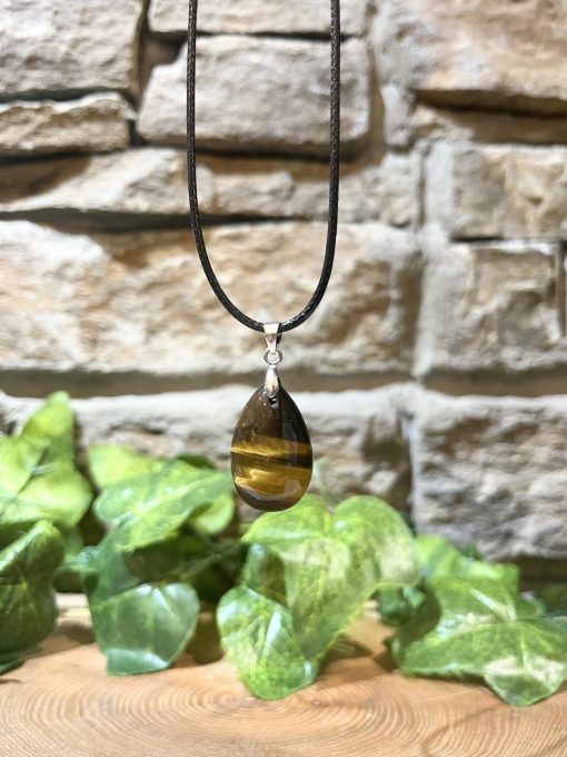 Tiger Eye Crystal Teardrop Pendant