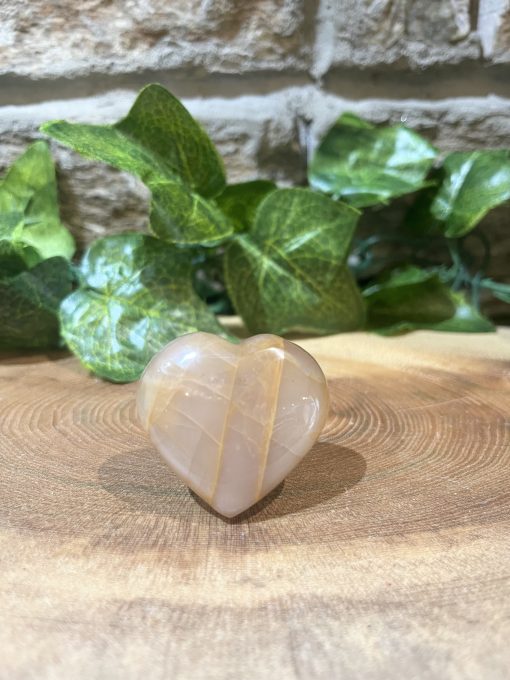 Moonstone Crystal Heart 4cm