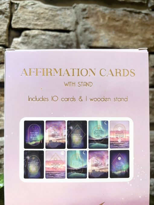 Dream Believe Achieve Affirmation Cards With Stand - Image 2